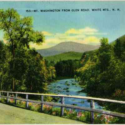153-MT. Washington From Glen Road. White Mts., N.H.