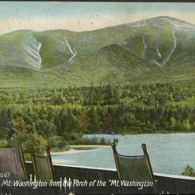 White Mts. Mt Washington from the Porch of the 'Mt. Washington.