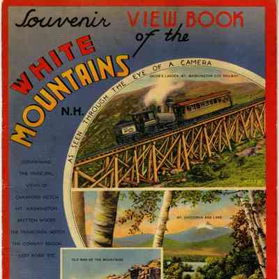 Souvenir View Book of the White Mountains N.H.