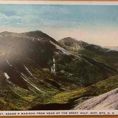 Mt. Adams and Madison from Head of the Great Gulf, White Mts., N. H.
