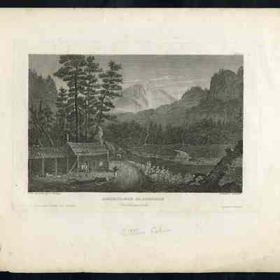 Aneisdlers Blockhaus (Nordamerica) Settler Log Cabin (North America)