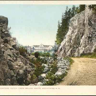 Gate of Crawford notch, from below, White Mountains, N.H.