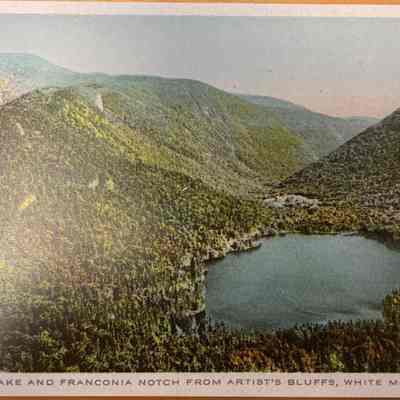 Echo Lake and Franconia Notch from Artist's Bluffs, White Mountains, N. H.
