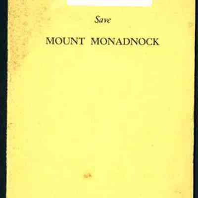 Save Mount Monadnock