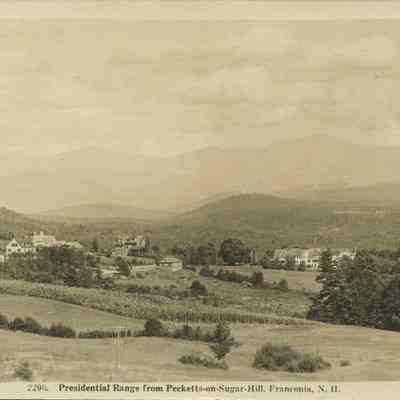 Presidential Range from Pecketts-on-Sugar-Hill, Franconia NH