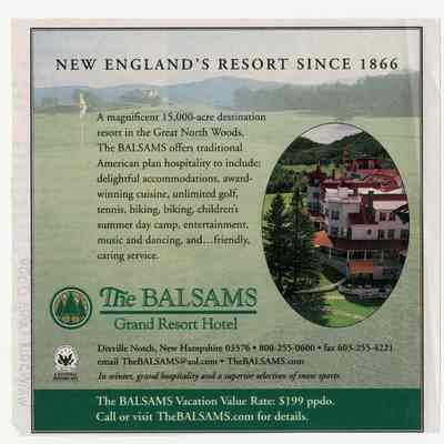 New England's Resort Since 1866
