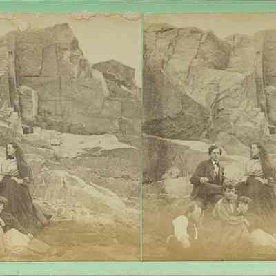 People on a Rocky Cliff