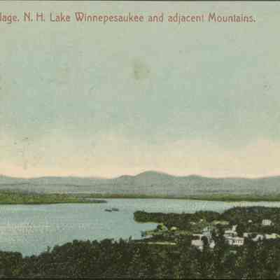 Melvin Village NH Lake Winnipesaukee and adjacent mountains