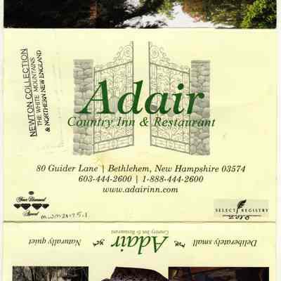 unfolded brochure outside