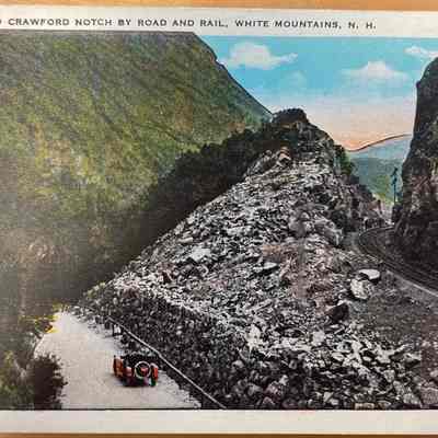 Gateway to Crawford Notch by Road and Rail, White Mountains, N. H.