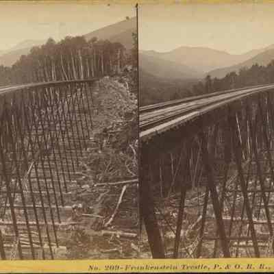 Frankenstein Trestle, P. & O. R. R. White Mountains, NH.