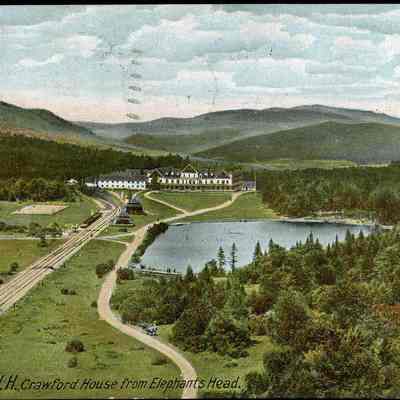 White Mts. N.H., Crawford House from Elephants Head
