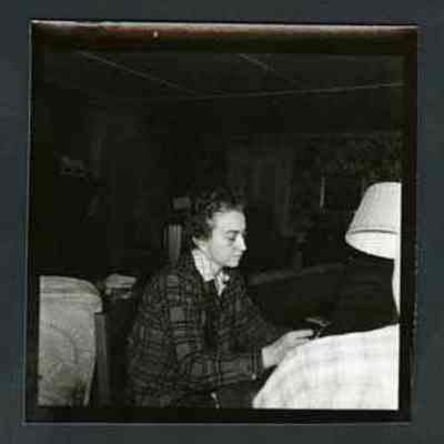 Woman playing cards