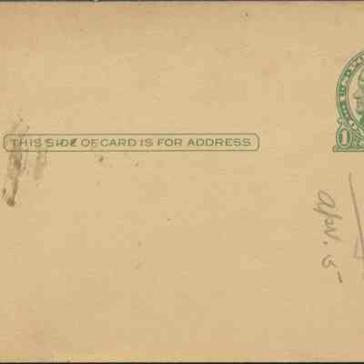 U. S. Postal Card, One Cent, Jefferson