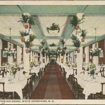 Dining room, Fabyan House, White Mountains, NH