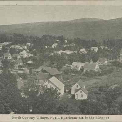 North Conway Village,N.H., Hurricane Mt. In the distance