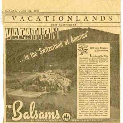 Vacation...in the "Switzerland of America", The Balsams