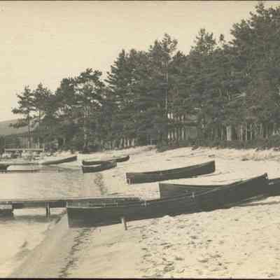 Sandy Beach with Docks