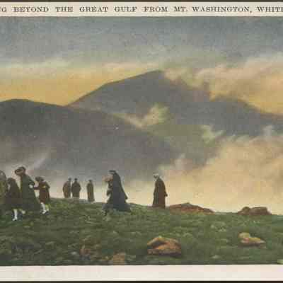 Looking beyond the great gulf from Mt Washington, White Mts., N.H.