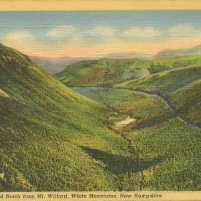 Crawford Notch from Mt. Willard White Mountains NH
