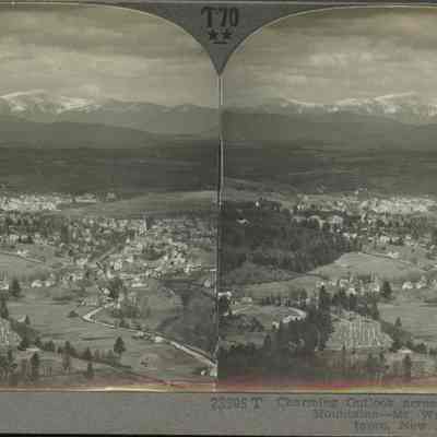 Charming Outlook across Valley to the White Mountains
