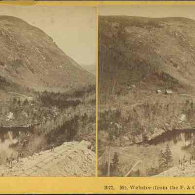 Mt. Webster from the P. & O. R. R. Crawford Notch.