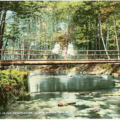 Rustic Bridge in Fay Reservation, North Woodstock, N.H