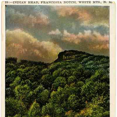 39 - INDIAN HEAD, FRANCONIA NOTCH, WHITE MTS., N. H.