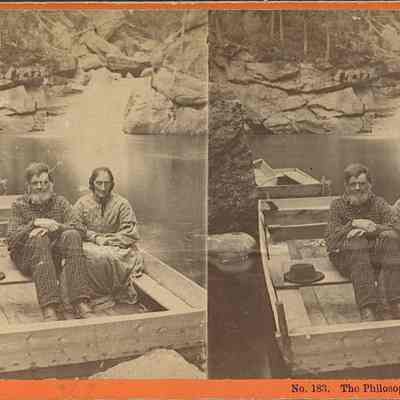 The philosopher of the Pool and his wife, Franconia Notch NH.
