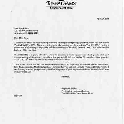 Letter From Mr. Barba