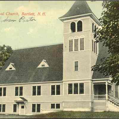Congregational Church, Bartlett NH.” Handwritten, “R. E. Andrew Pastor