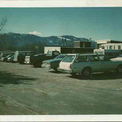 Parking Lot with Mountain View