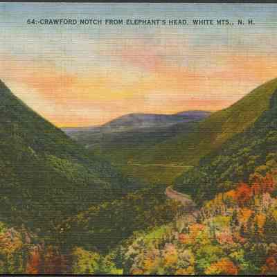 Crawford Notch, from Elephants Head, White Mountains, N.H.