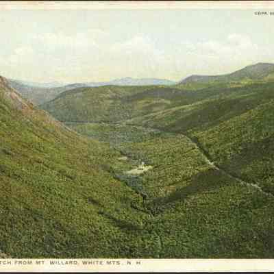 Crawford Notch from Mt Willard, White Mountains, N.H.