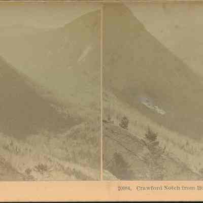 Crawford Notch from Bugle Cliff White Mts.