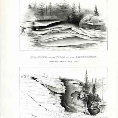 THE CLIFFS OF THE FALLS OF THE AMONOOSUCK.