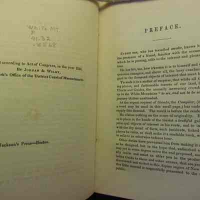 Other- Preface- The White Mountain and Winnepissiogee Lake Guide Book
