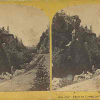 View of Crawford Notch, White Mts NH