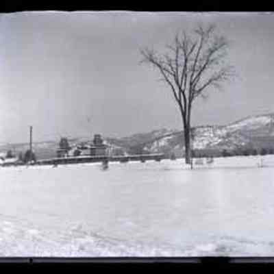 North Conway Train Station During Winter