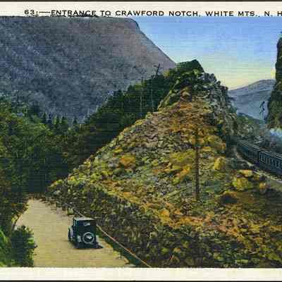 Entrance to Crawford Notch, White Mts., N.H