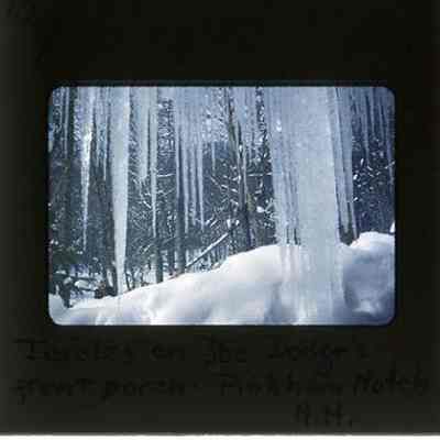 Icicles on Joe Dodge's Porch, Pinkham Notch