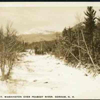 1027-- Mt. Washington over Peabody River, Gorham, N. H.