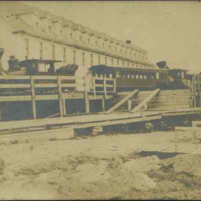 Train at Railroad Platform