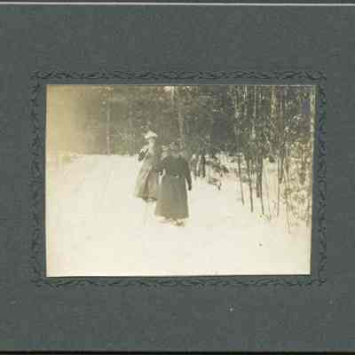 Two Women Snowshoeing/ Skiing