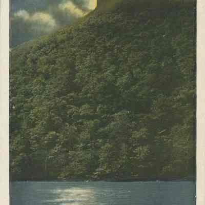 Old Man of the Mountains by moonlight White Mts NH