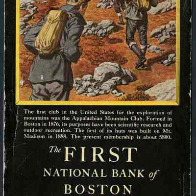 Madison Spring Hut Bank Calendar Card