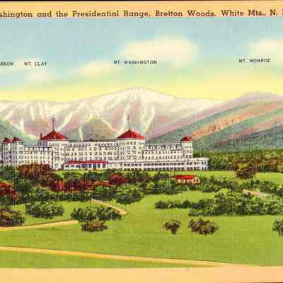 The Mount Washington and the Presidential Range, Bretton Woods, White Mts., N.H.