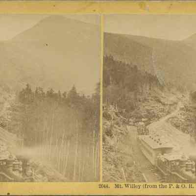 Mt. Willey (from the P. And O. R. R.) Crawford Notch, NH.