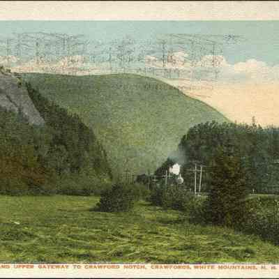 Elephants Head and Upper Gate to Crawford Notch, Crawfords, White Mountains, N.H