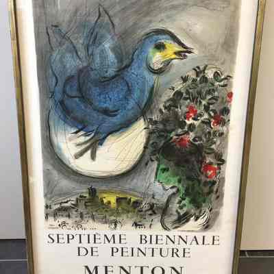 Septième Biennale de Peinture Menton Exhibit Poster